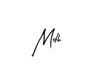 How to make Msth signature? Arty Signature is a professional autograph style. Create handwritten signature for Msth name. Msth signature style 8 images and pictures png