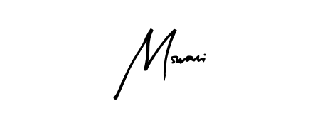 Mswami stylish signature style. Best Handwritten Sign (Arty Signature) for my name. Handwritten Signature Collection Ideas for my name Mswami. Mswami signature style 8 images and pictures png