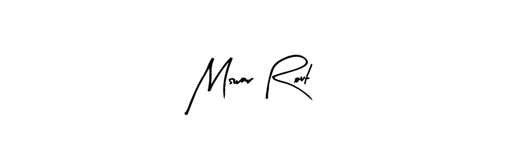 It looks lik you need a new signature style for name Mswar Rout. Design unique handwritten (Arty Signature) signature with our free signature maker in just a few clicks. Mswar Rout signature style 8 images and pictures png