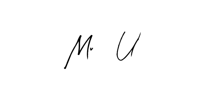 Similarly Arty Signature is the best handwritten signature design. Signature creator online .You can use it as an online autograph creator for name Mu س U. Mu س U signature style 8 images and pictures png