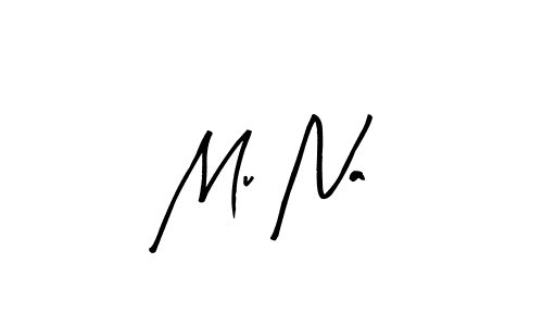 Mu Na stylish signature style. Best Handwritten Sign (Arty Signature) for my name. Handwritten Signature Collection Ideas for my name Mu Na. Mu Na signature style 8 images and pictures png
