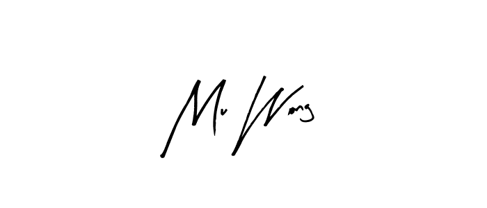 How to make Mu Wong name signature. Use Arty Signature style for creating short signs online. This is the latest handwritten sign. Mu Wong signature style 8 images and pictures png