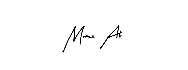 Similarly Arty Signature is the best handwritten signature design. Signature creator online .You can use it as an online autograph creator for name Muazz Ah. Muazz Ah signature style 8 images and pictures png