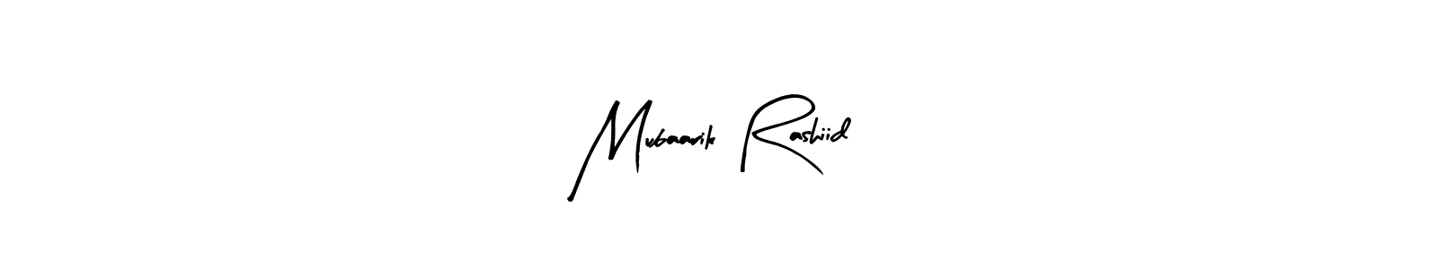 Also we have Mubaarik Rashiid name is the best signature style. Create professional handwritten signature collection using Arty Signature autograph style. Mubaarik Rashiid signature style 8 images and pictures png