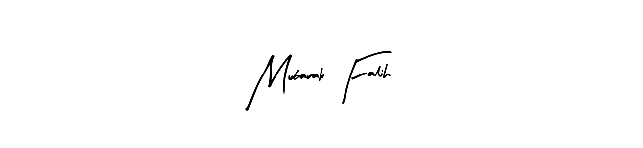 You can use this online signature creator to create a handwritten signature for the name Mubarak Falih. This is the best online autograph maker. Mubarak Falih signature style 8 images and pictures png