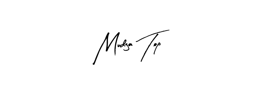 Design your own signature with our free online signature maker. With this signature software, you can create a handwritten (Arty Signature) signature for name Mudga Top. Mudga Top signature style 8 images and pictures png
