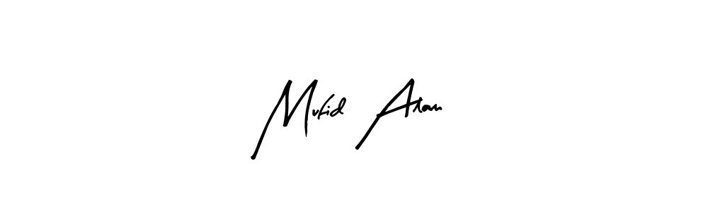 Similarly Arty Signature is the best handwritten signature design. Signature creator online .You can use it as an online autograph creator for name Mufid Alam. Mufid Alam signature style 8 images and pictures png