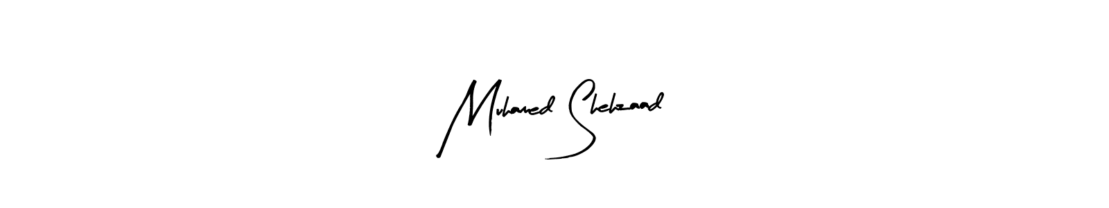 Use a signature maker to create a handwritten signature online. With this signature software, you can design (Arty Signature) your own signature for name Muhamed Shehzaad. Muhamed Shehzaad signature style 8 images and pictures png