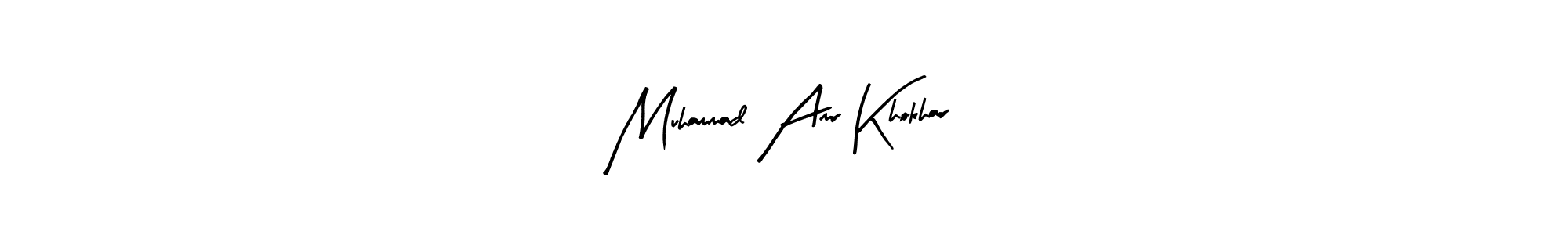 This is the best signature style for the Muhammad Amr Khokhar name. Also you like these signature font (Arty Signature). Mix name signature. Muhammad Amr Khokhar signature style 8 images and pictures png
