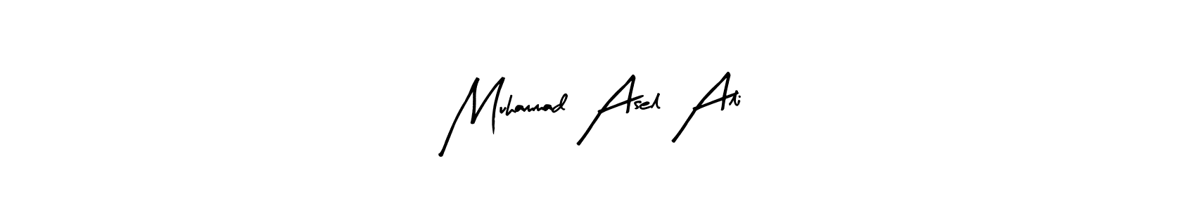 Create a beautiful signature design for name Muhammad Asel Ali. With this signature (Arty Signature) fonts, you can make a handwritten signature for free. Muhammad Asel Ali signature style 8 images and pictures png