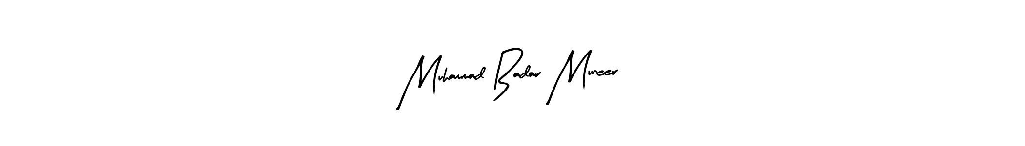 Design your own signature with our free online signature maker. With this signature software, you can create a handwritten (Arty Signature) signature for name Muhammad Badar Muneer. Muhammad Badar Muneer signature style 8 images and pictures png