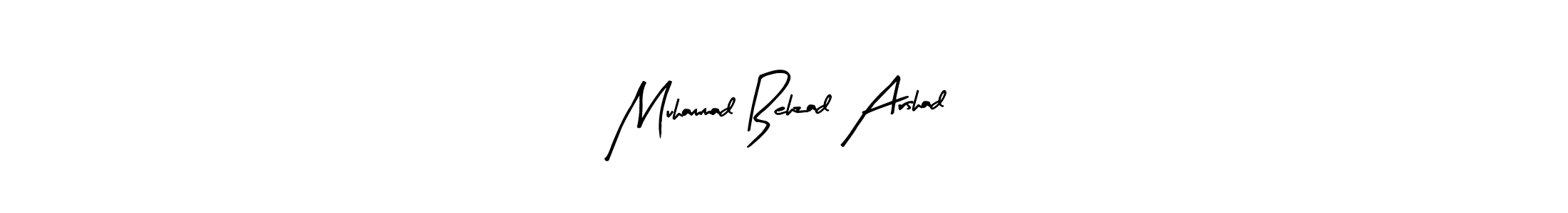 Muhammad Behzad Arshad stylish signature style. Best Handwritten Sign (Arty Signature) for my name. Handwritten Signature Collection Ideas for my name Muhammad Behzad Arshad. Muhammad Behzad Arshad signature style 8 images and pictures png