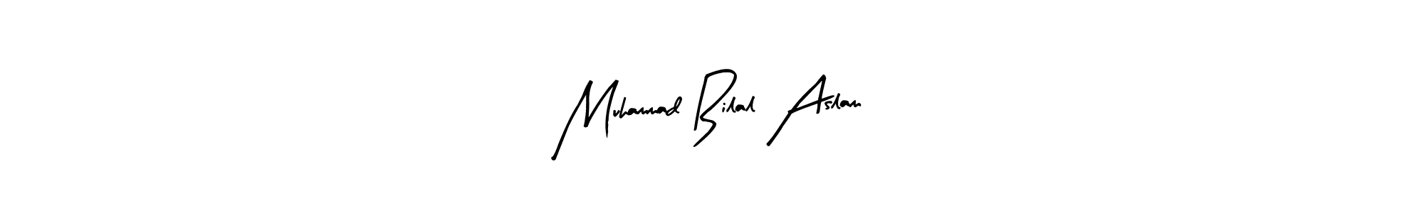 This is the best signature style for the Muhammad Bilal Aslam name. Also you like these signature font (Arty Signature). Mix name signature. Muhammad Bilal Aslam signature style 8 images and pictures png