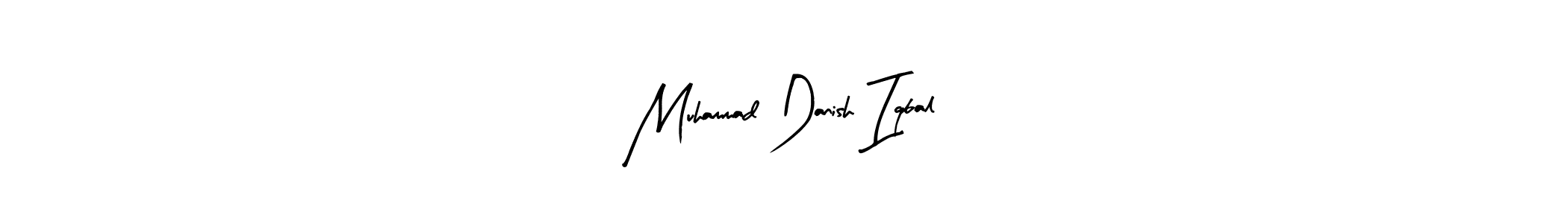 Arty Signature is a professional signature style that is perfect for those who want to add a touch of class to their signature. It is also a great choice for those who want to make their signature more unique. Get Muhammad Danish Iqbal name to fancy signature for free. Muhammad Danish Iqbal signature style 8 images and pictures png