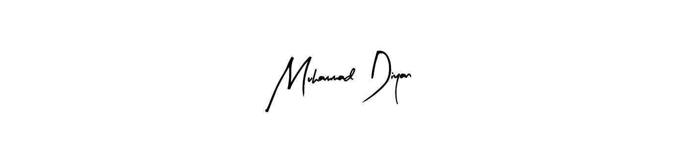 Here are the top 10 professional signature styles for the name Muhammad Diyan. These are the best autograph styles you can use for your name. Muhammad Diyan signature style 8 images and pictures png
