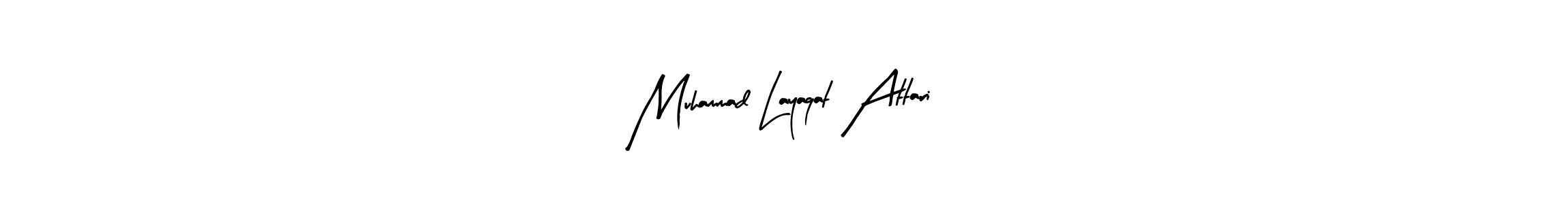 You should practise on your own different ways (Arty Signature) to write your name (Muhammad Layaqat Attari) in signature. don't let someone else do it for you. Muhammad Layaqat Attari signature style 8 images and pictures png