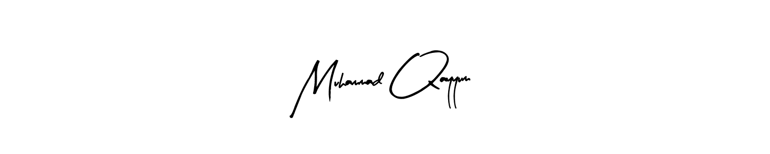 Design your own signature with our free online signature maker. With this signature software, you can create a handwritten (Arty Signature) signature for name Muhammad Qayyum. Muhammad Qayyum signature style 8 images and pictures png