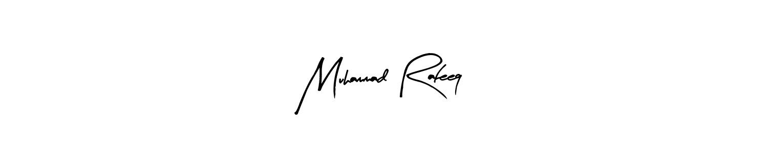 The best way (Arty Signature) to make a short signature is to pick only two or three words in your name. The name Muhammad Rafeeq include a total of six letters. For converting this name. Muhammad Rafeeq signature style 8 images and pictures png