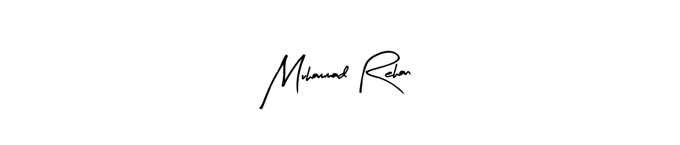 Use a signature maker to create a handwritten signature online. With this signature software, you can design (Arty Signature) your own signature for name Muhammad Rehan. Muhammad Rehan signature style 8 images and pictures png