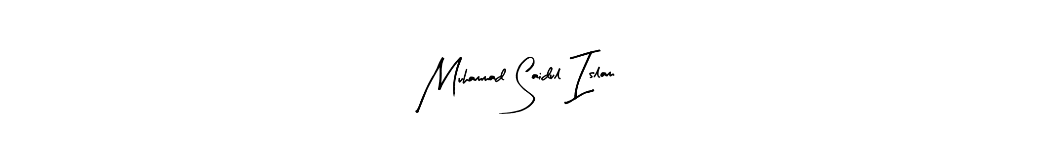 Arty Signature is a professional signature style that is perfect for those who want to add a touch of class to their signature. It is also a great choice for those who want to make their signature more unique. Get Muhammad Saidul Islam name to fancy signature for free. Muhammad Saidul Islam signature style 8 images and pictures png