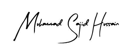 An effortless, minimalist signature concept for Muhammad Sajid Hussain using Arty Signature design. Clean lines that look great on any document. Muhammad Sajid Hussain signature style 8 images and pictures png