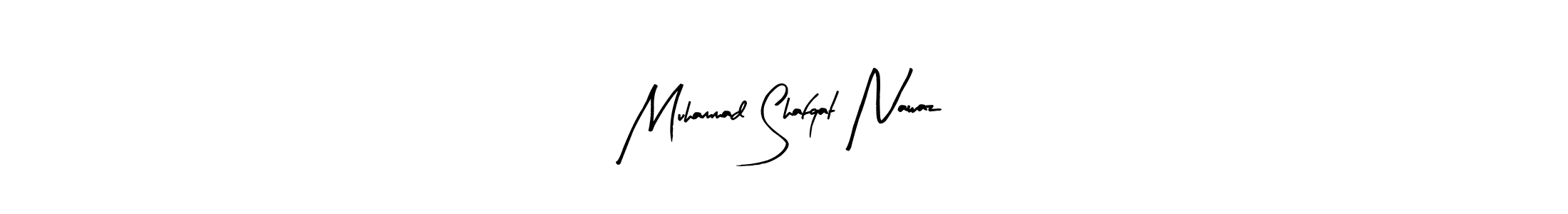 Design your own signature with our free online signature maker. With this signature software, you can create a handwritten (Arty Signature) signature for name Muhammad Shafqat Nawaz. Muhammad Shafqat Nawaz signature style 8 images and pictures png