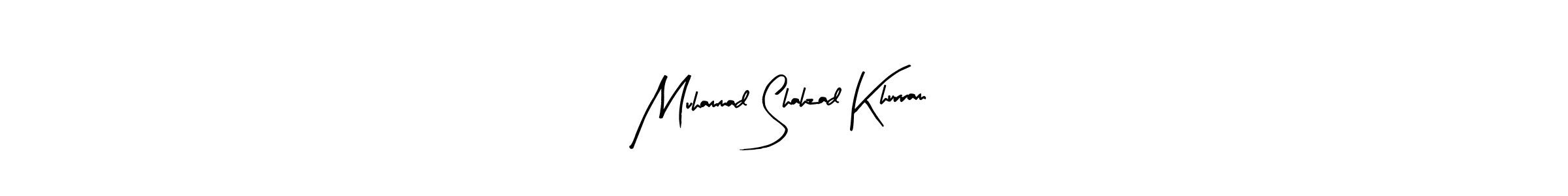 Design your own signature with our free online signature maker. With this signature software, you can create a handwritten (Arty Signature) signature for name Muhammad Shahzad Khurram. Muhammad Shahzad Khurram signature style 8 images and pictures png