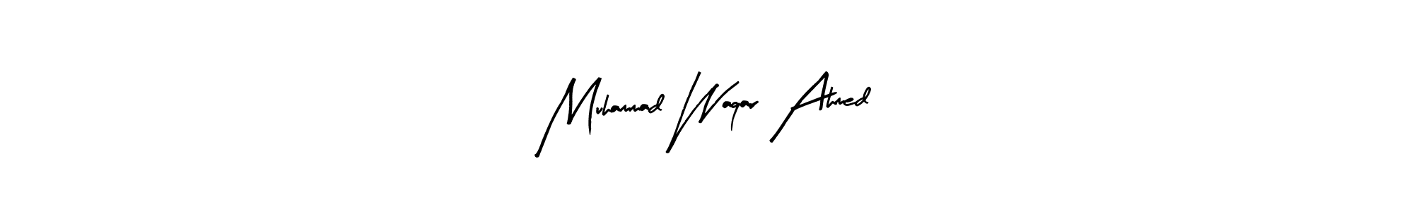 Similarly Arty Signature is the best handwritten signature design. Signature creator online .You can use it as an online autograph creator for name Muhammad Waqar Ahmed. Muhammad Waqar Ahmed signature style 8 images and pictures png