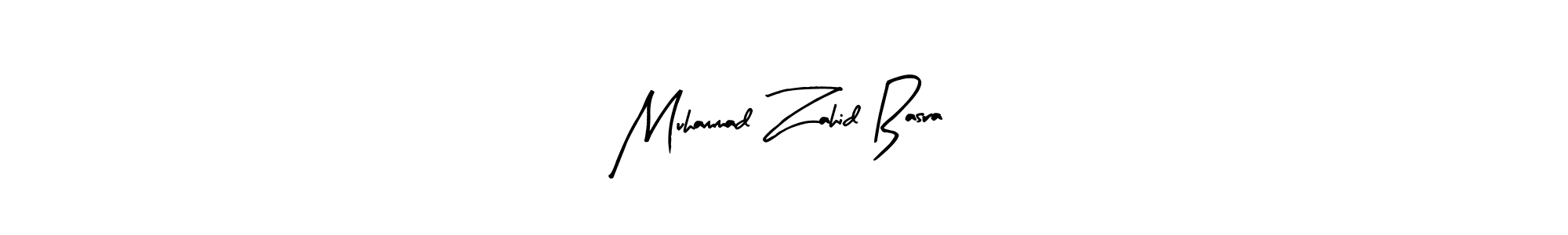 How to make Muhammad Zahid Basra name signature. Use Arty Signature style for creating short signs online. This is the latest handwritten sign. Muhammad Zahid Basra signature style 8 images and pictures png
