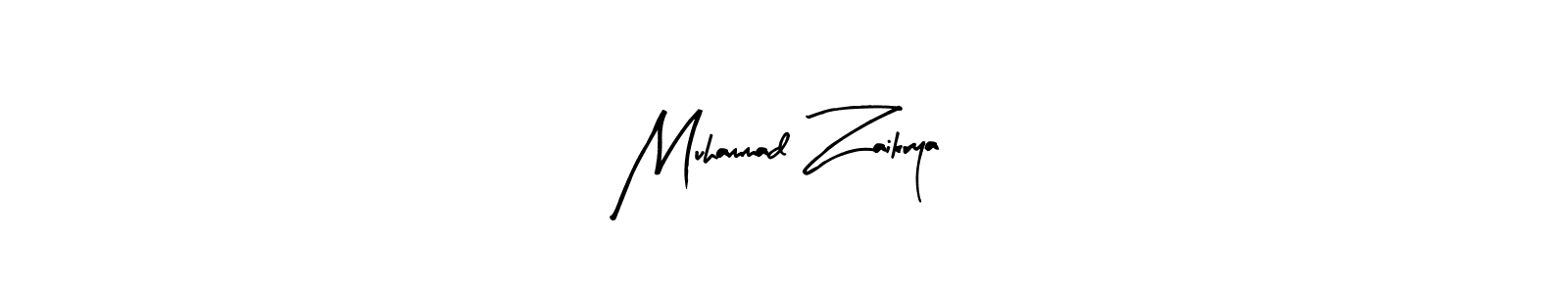Also we have Muhammad Zaikrya name is the best signature style. Create professional handwritten signature collection using Arty Signature autograph style. Muhammad Zaikrya signature style 8 images and pictures png