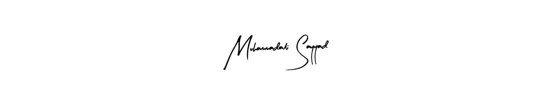 Design your own signature with our free online signature maker. With this signature software, you can create a handwritten (Arty Signature) signature for name Muhammadali Sayyad. Muhammadali Sayyad signature style 8 images and pictures png