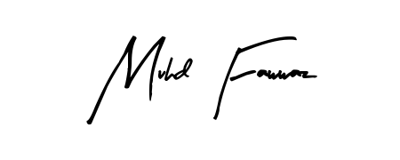 Achieve flawless digital penmanship with Muhd Fawwaz name in Arty Signature font. The perfect tool for creating online signatures. Muhd Fawwaz signature style 8 images and pictures png