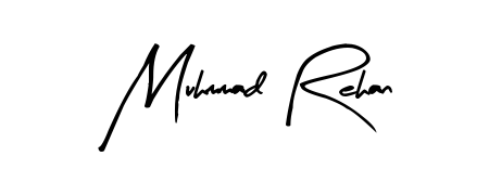 A classic penmanship look for Muhmmad Rehan. The Arty Signature font brings timeless elegance and confidence to every signed document. Muhmmad Rehan signature style 8 images and pictures png