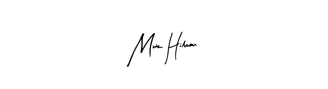Muiz Hilman stylish signature style. Best Handwritten Sign (Arty Signature) for my name. Handwritten Signature Collection Ideas for my name Muiz Hilman. Muiz Hilman signature style 8 images and pictures png
