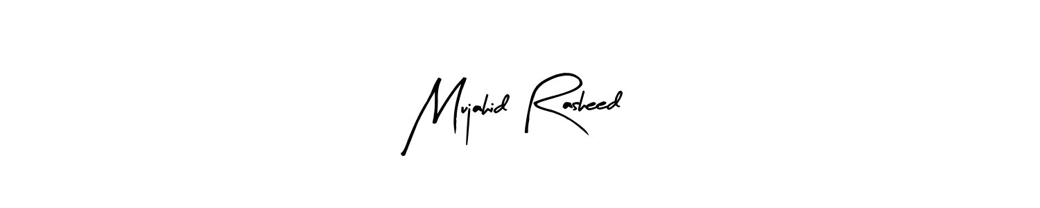 You should practise on your own different ways (Arty Signature) to write your name (Mujahid Rasheed) in signature. don't let someone else do it for you. Mujahid Rasheed signature style 8 images and pictures png