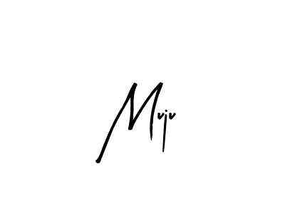 The best way (Arty Signature) to make a short signature is to pick only two or three words in your name. The name Muju include a total of six letters. For converting this name. Muju signature style 8 images and pictures png