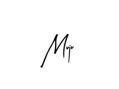 The best way (Arty Signature) to make a short signature is to pick only two or three words in your name. The name Muju include a total of six letters. For converting this name. Muju signature style 8 images and pictures png