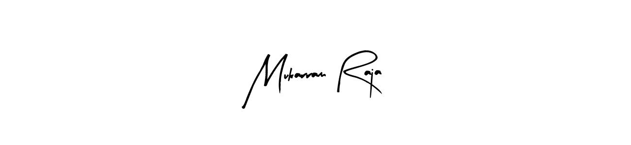 Mukarram Raja stylish signature style. Best Handwritten Sign (Arty Signature) for my name. Handwritten Signature Collection Ideas for my name Mukarram Raja. Mukarram Raja signature style 8 images and pictures png