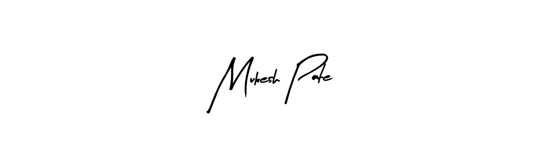 How to make Mukesh Pate name signature. Use Arty Signature style for creating short signs online. This is the latest handwritten sign. Mukesh Pate signature style 8 images and pictures png