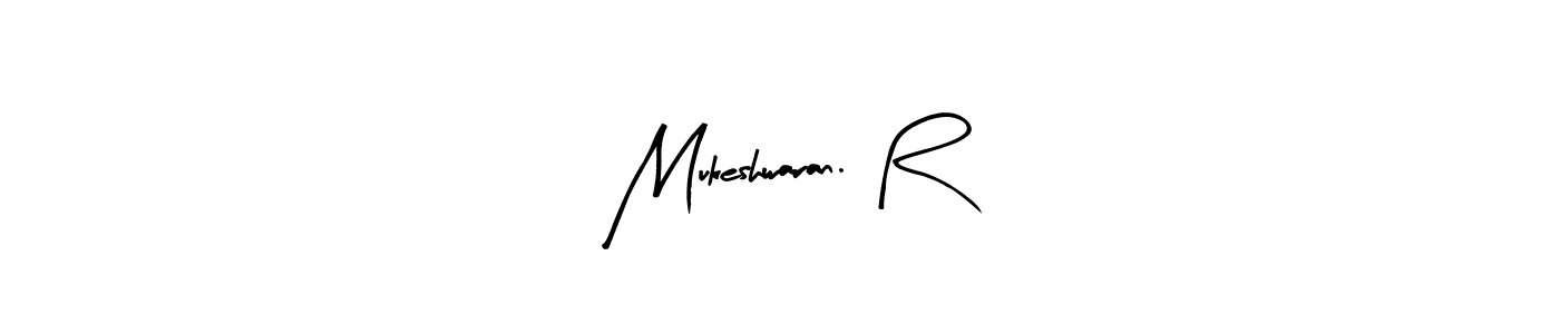 Design your own signature with our free online signature maker. With this signature software, you can create a handwritten (Arty Signature) signature for name Mukeshwaran. R. Mukeshwaran. R signature style 8 images and pictures png