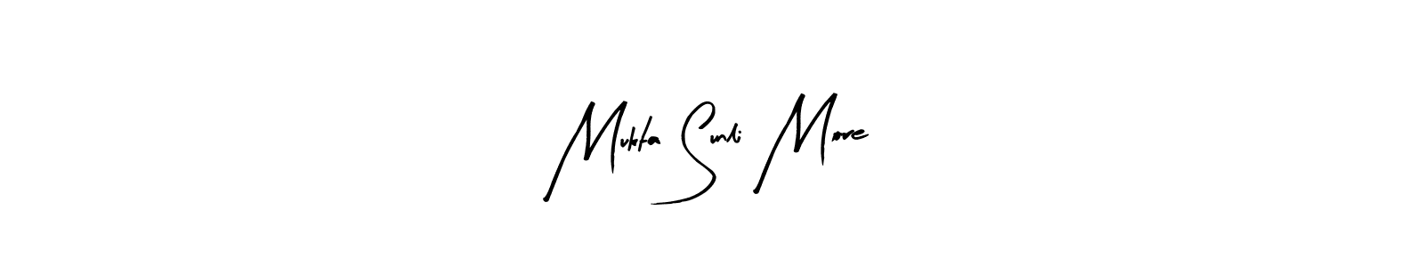 Make a beautiful signature design for name Mukta Sunli More. With this signature (Arty Signature) style, you can create a handwritten signature for free. Mukta Sunli More signature style 8 images and pictures png