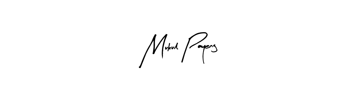 The best way (Arty Signature) to make a short signature is to pick only two or three words in your name. The name Mukul Payeng include a total of six letters. For converting this name. Mukul Payeng signature style 8 images and pictures png