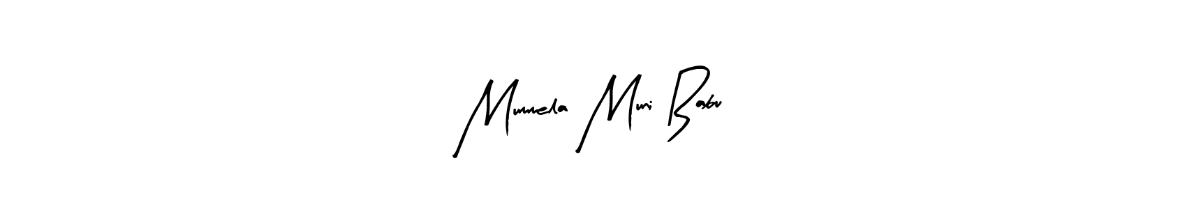 The best way (Arty Signature) to make a short signature is to pick only two or three words in your name. The name Mummela Muni Babu include a total of six letters. For converting this name. Mummela Muni Babu signature style 8 images and pictures png