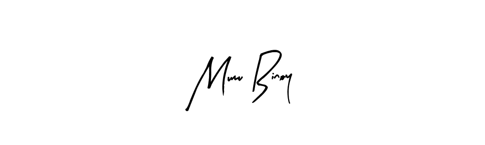 The best way (Arty Signature) to make a short signature is to pick only two or three words in your name. The name Mumu Binoy include a total of six letters. For converting this name. Mumu Binoy signature style 8 images and pictures png