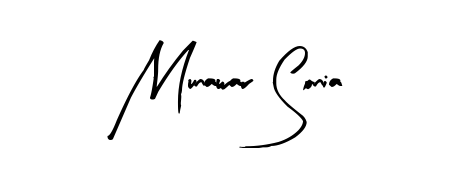 A stylish, flowing autograph style designed for name Munawar Sonia using Arty Signature typography. Perfect for digital creative projects. Munawar Sonia signature style 8 images and pictures png