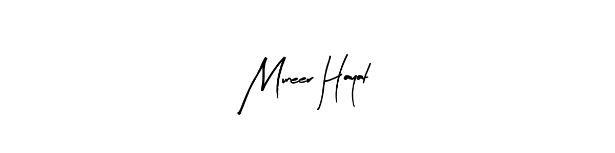 Create a beautiful signature design for name Muneer Hayat. With this signature (Arty Signature) fonts, you can make a handwritten signature for free. Muneer Hayat signature style 8 images and pictures png