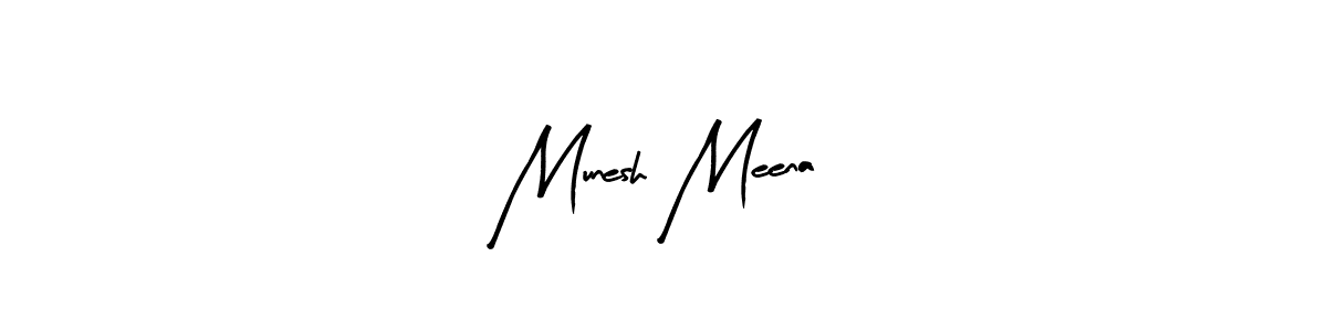 Create a beautiful signature design for name Munesh Meena. With this signature (Arty Signature) fonts, you can make a handwritten signature for free. Munesh Meena signature style 8 images and pictures png