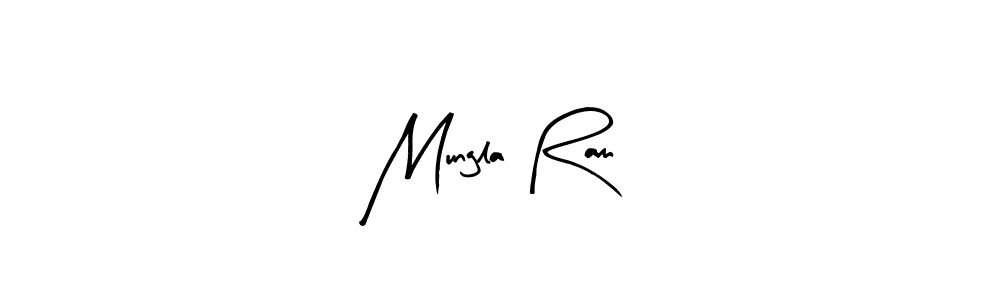 Arty Signature is a professional signature style that is perfect for those who want to add a touch of class to their signature. It is also a great choice for those who want to make their signature more unique. Get Mungla Ram name to fancy signature for free. Mungla Ram signature style 8 images and pictures png