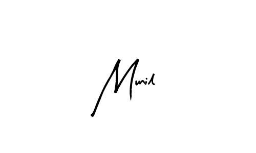 How to Draw Munil signature style? Arty Signature is a latest design signature styles for name Munil. Munil signature style 8 images and pictures png