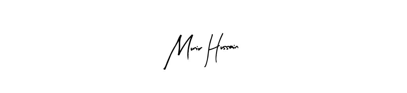 Create a beautiful signature design for name Munir Hussain. With this signature (Arty Signature) fonts, you can make a handwritten signature for free. Munir Hussain signature style 8 images and pictures png
